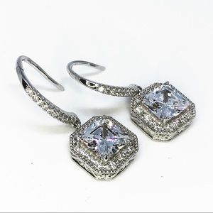 Fancy Sterling Silver Dangling Earrings